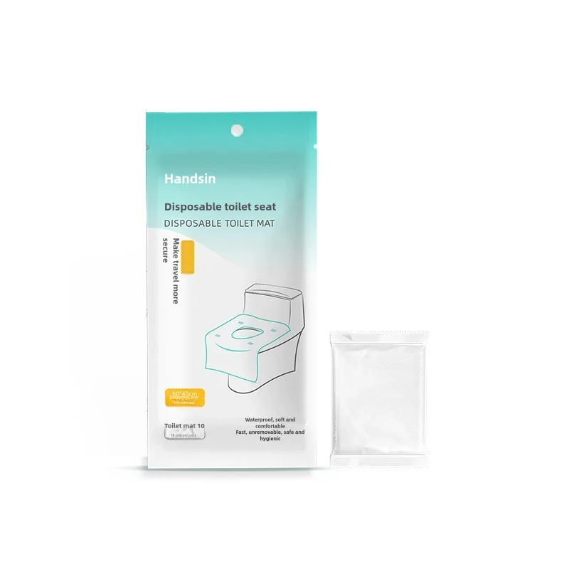 10 piece set of high-quality disposable portable toilet seat set for travel, outdoor hotels, and public use