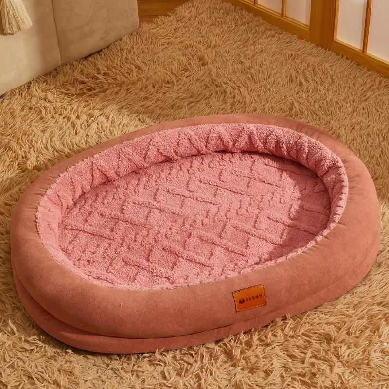 Luxury Soft Calming Donut Dog Bed Dropshipping Washable large Dog Sofa Cat Round Pet Beds Pet Beds & Accessories