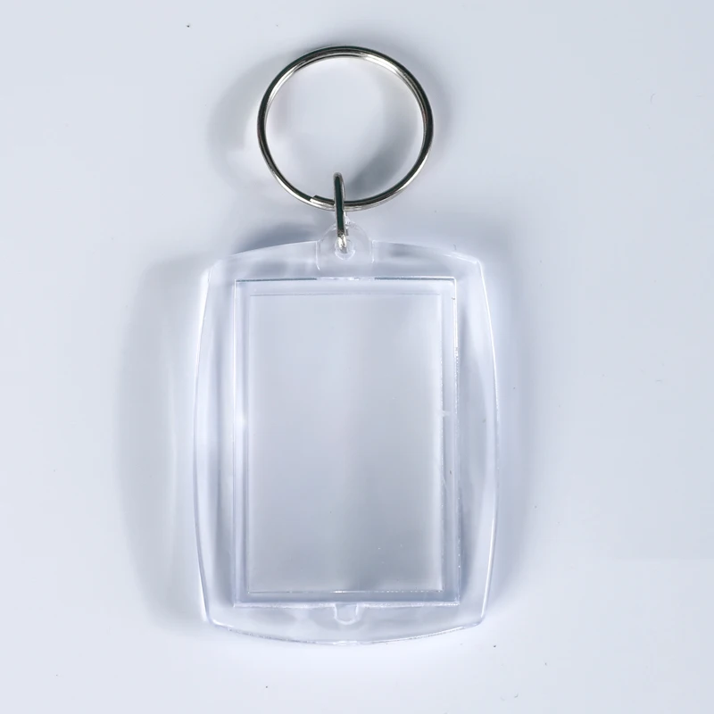 Manufacturers supply Transparent Photo Frame Gift Acrylic Blank Keychain