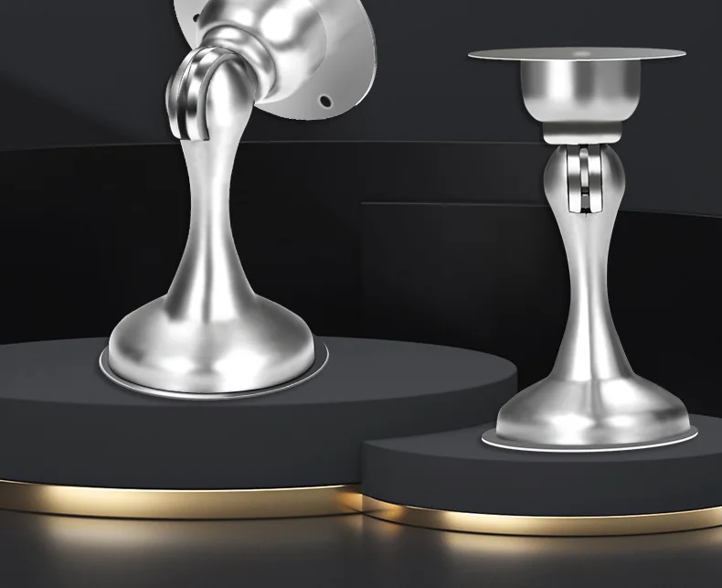 2024 Stainless steel 201 Latch bracket Magnetic door stopper for more robust wall and floor mounting Doorstop function