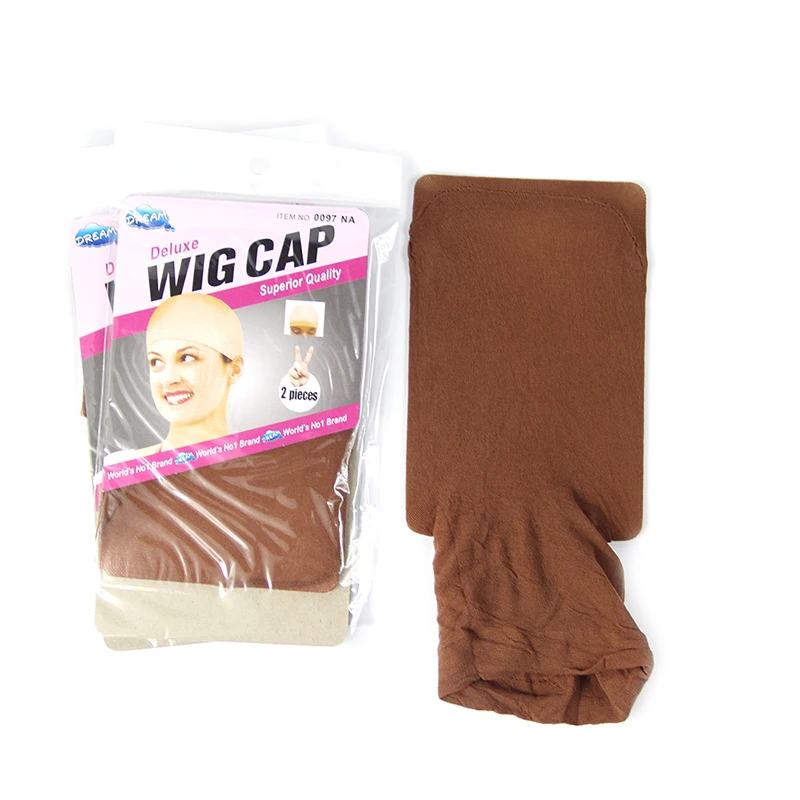 Wholesale mesh dome wig caps for making wigs, headband ventilated wig caps, 2Pcs/bag high quality stocking nude wig net cap