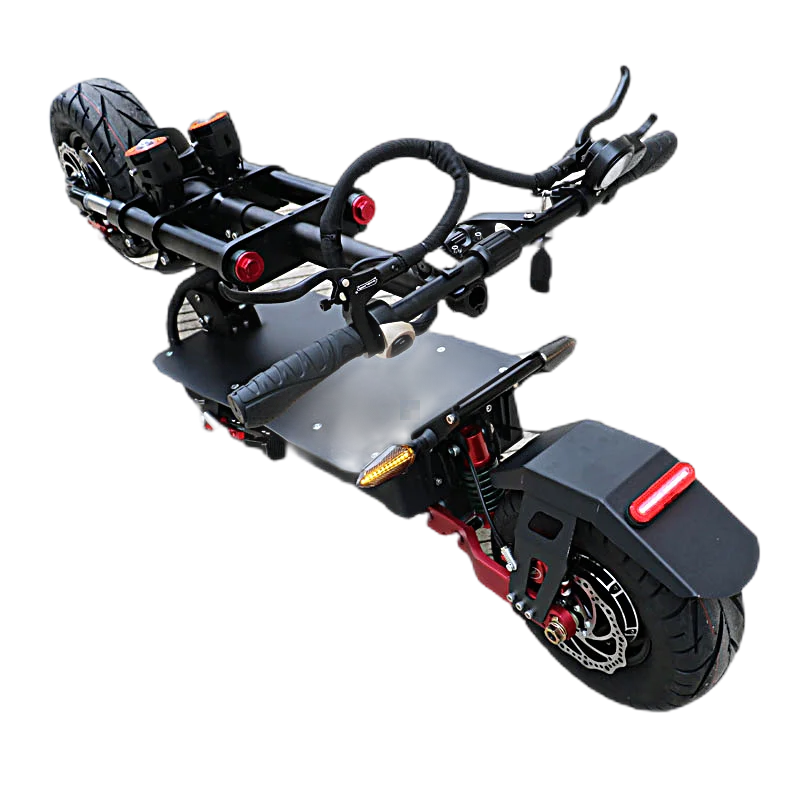Dokma D118 13inch 60V/72V 4000W*2 moped electric dual motor scooter dualtron with lithium battery for adult
