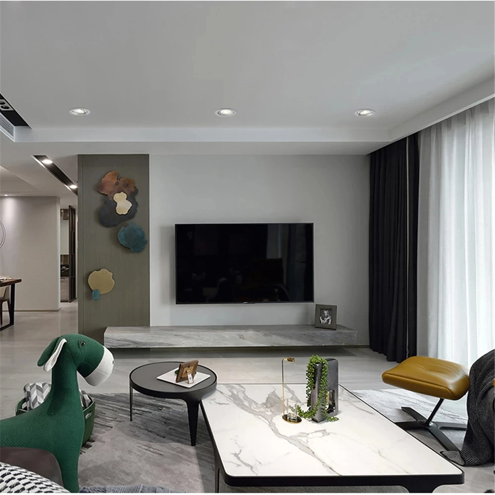 Spotlight Embedded 5W 7W 12W LED Indoor  Lighting Ceiling Light Modern Bedroom Living Room Downlight Adjustable Angle Spotlight