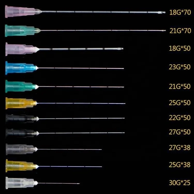 NEW PRODUCTS INJECTABLE HYALURONIC ACID MEDICAL BLUNT TIP MICRO NEEDLE PIERCING NEEDLES  CANNULAFOR FACE FILLERS
