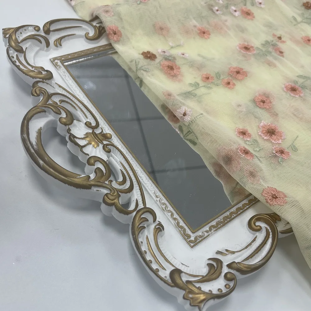 China Textile Hand Sewn Beautiful Transparent 3D Floral Embroidery Fabric