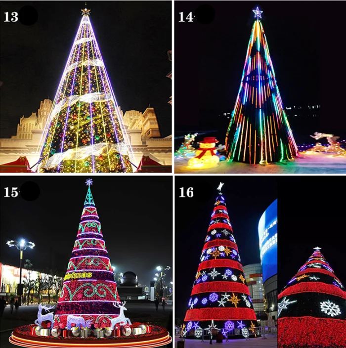 Большая декоративная лента для рождественской елки 4 м