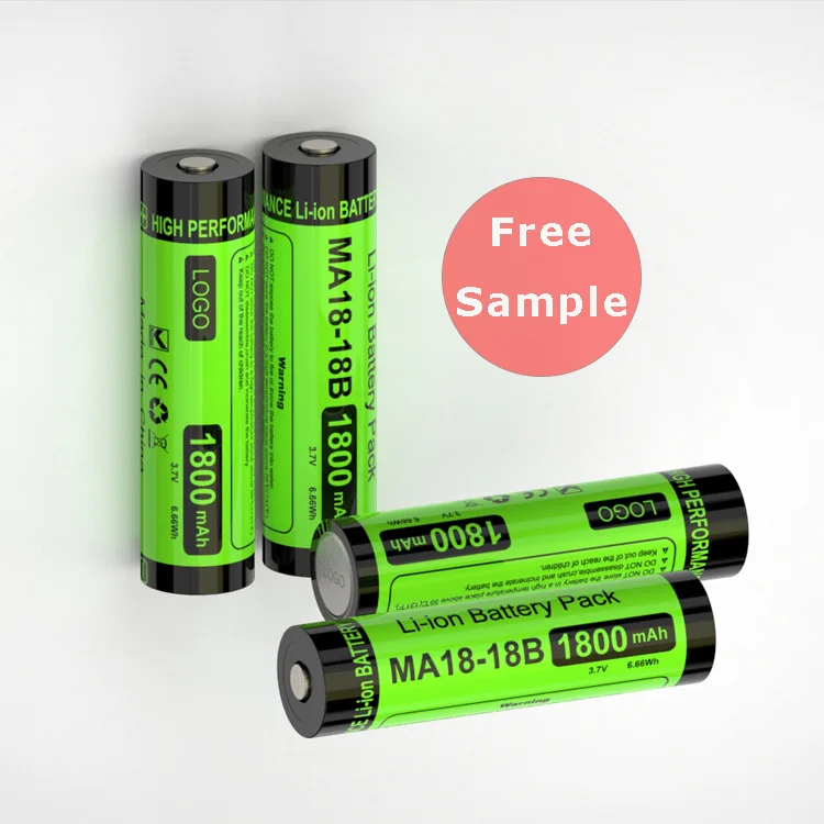 3.7v lithium 18650  li ion battery 3.7 v lithium ion battery 18650 1800mah 3500 mah mini flashlights
