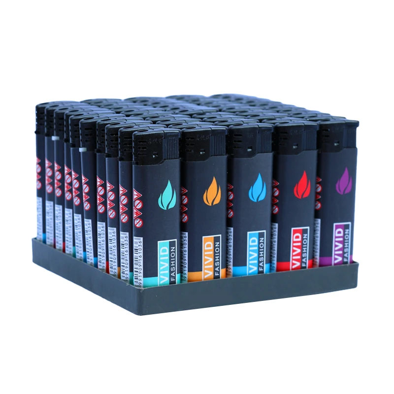 Cheap price adults frosted wrapping stickers customized design E101 electric gas cigarette disposable torch flame lighter
