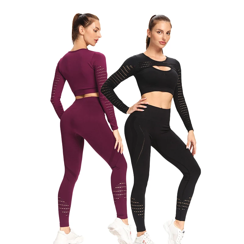 
Fashion Running Sportswear Athletic Wear Fitness Butt Scrunch Legging Plus Size Active Wear Sets 