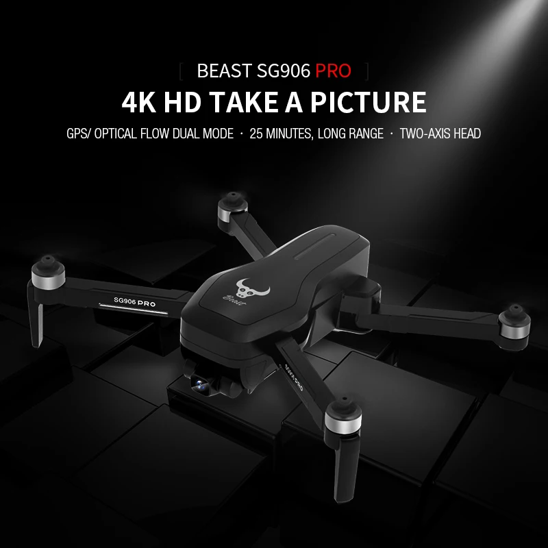  SG906 Pro GPS 4K 2 Ось Gimbal профессиональная портативная рация с HD камера Дроны большим радиусом RTF Квадрокоптер дистанционным управлением VS DJI MAVIC