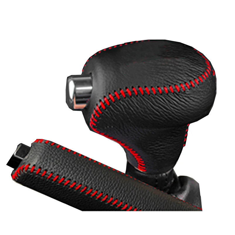 Speed Gear Shift Knob Leather Transmission Handle Car Shifter Head for Most Manual Automotive Vehicles
