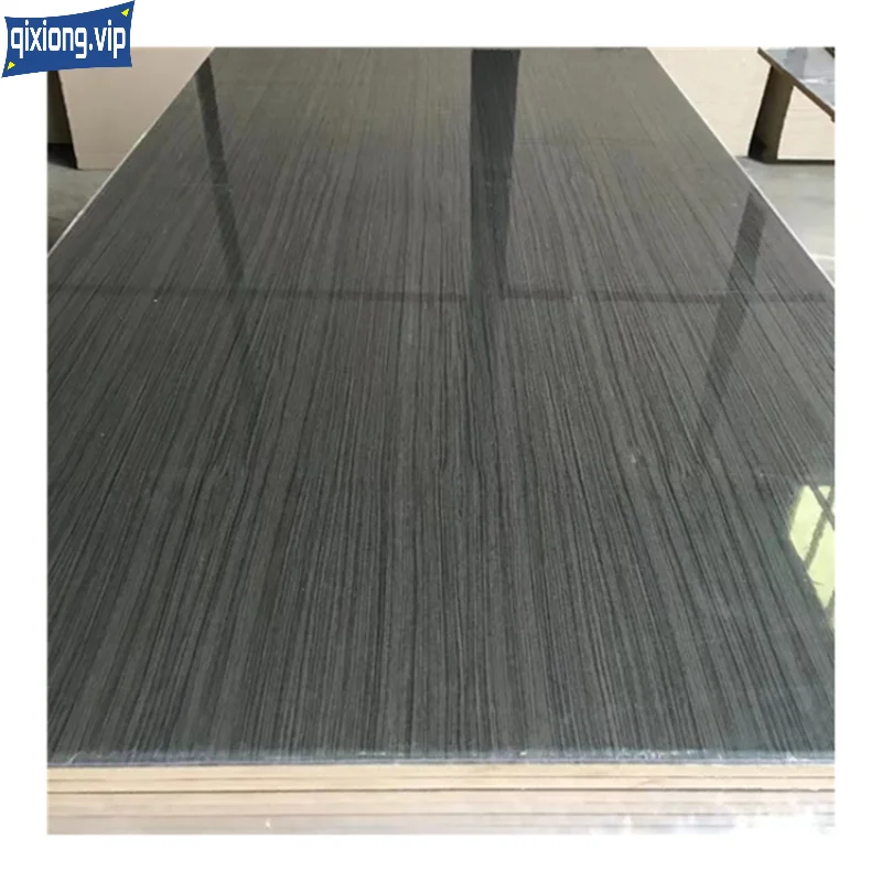 cheapest High gloss Wood Grain MDF Panel / UV Coated Board / Wood Grain Melamine Laminated MDF Panel