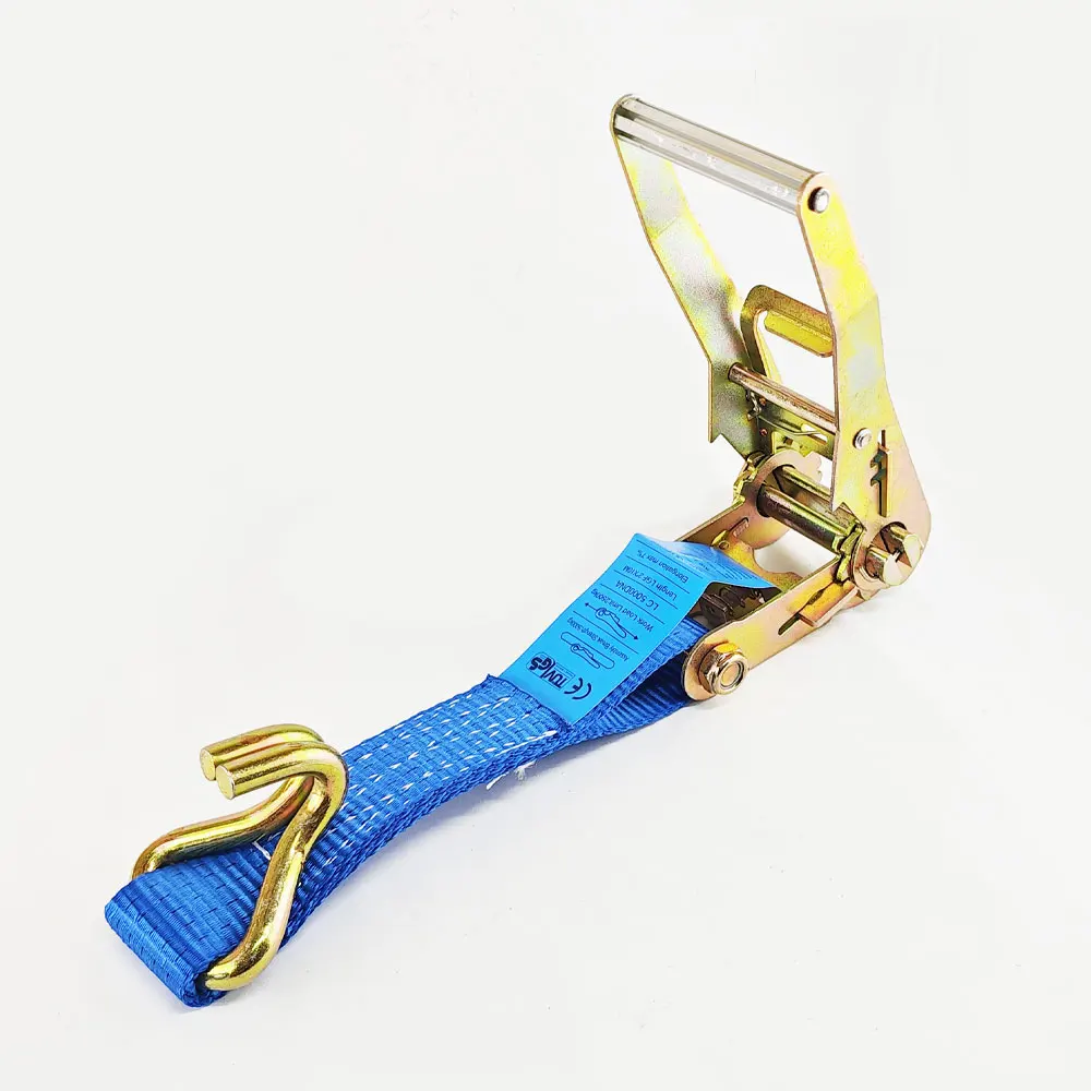 50mm heavy duty ratchet tie down custom logo cargo lashing belts