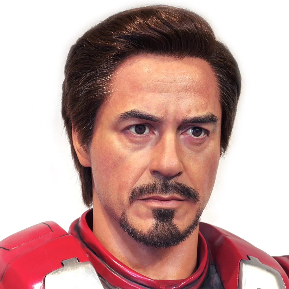 Resin Craft Superhero Themed Exhibit Ideal Movie Merchandise Life Size Iron Man Wax Statue