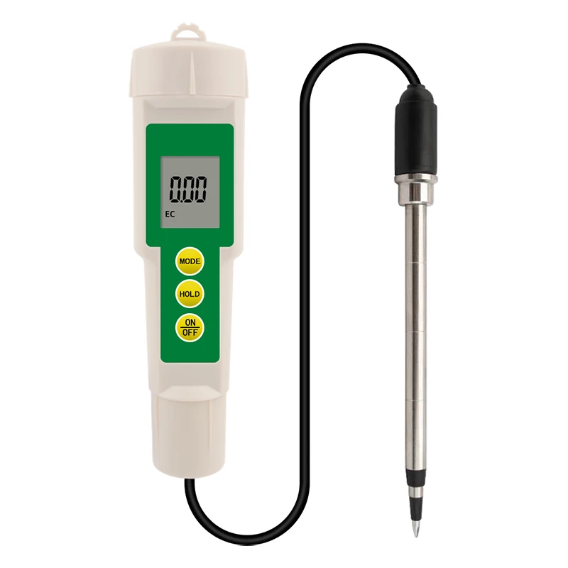 EC-3185 3 in 1 Waterproof Soil EC Tester with Cable Digital LCD Display