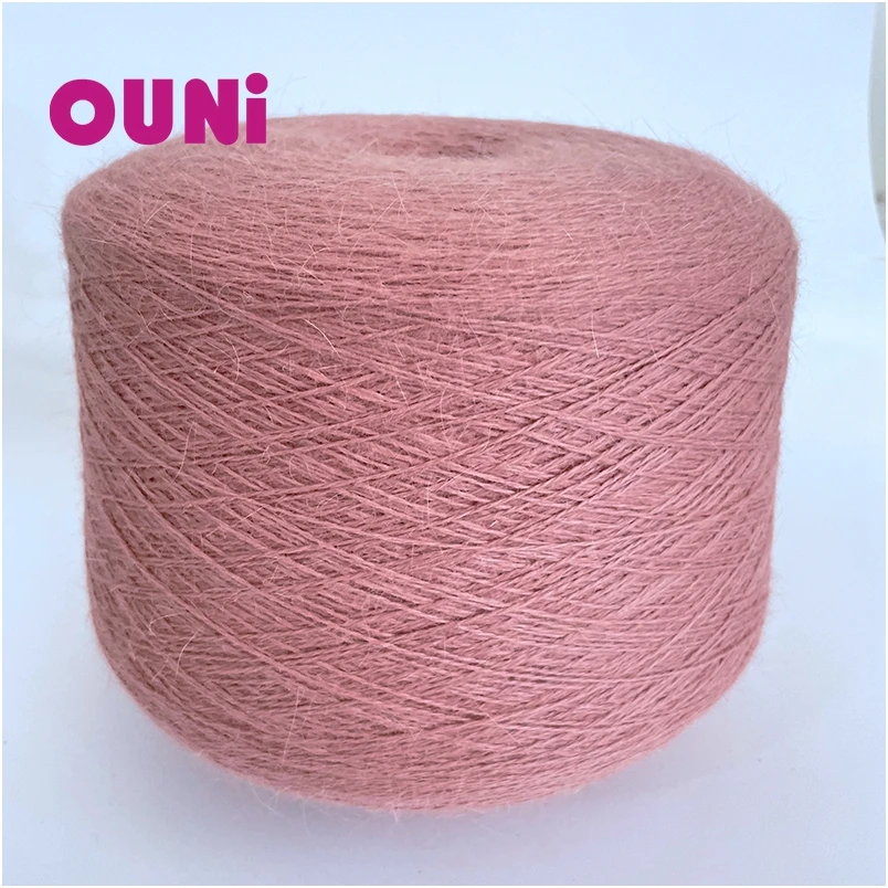 Wholesale  Luxurious puffy  Chunky Crochet Knitting  80 fluffy angora nylon Yarn  color white in 50 g  to knit  angora pullover