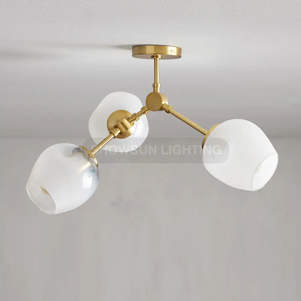 French retro living room chandelier creative magic bean restaurant lamp nordic bedroom pendant lamp