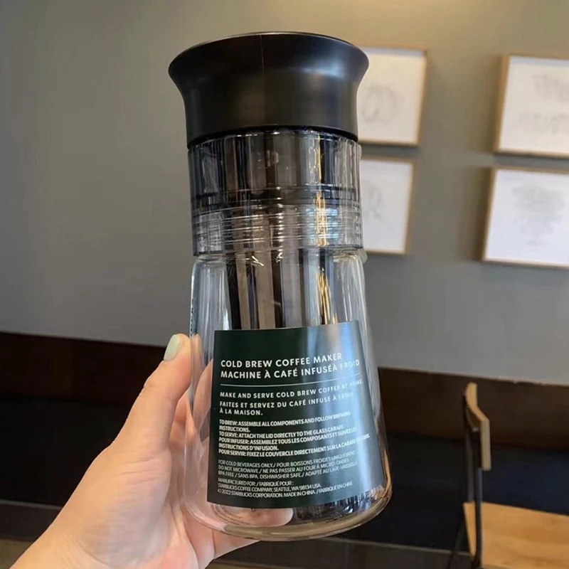 NEW product hot sell BPA free cold  brew coffee maker machine glass bottle with filter   make and serve cold brew coffee at home