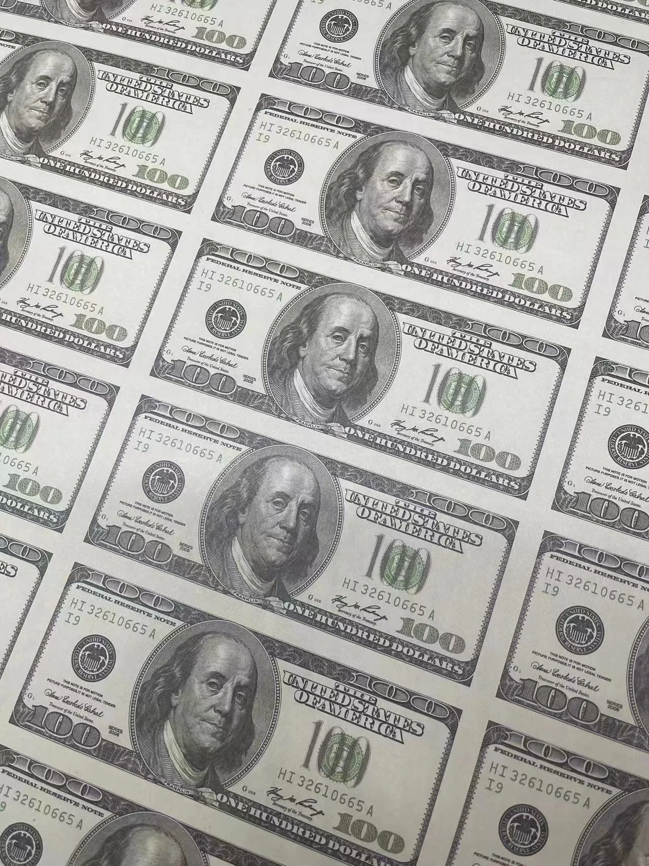 Wholesale 100-Piece Pack of Euro and USD Invalid Wedding Movie Drama Paper Coins