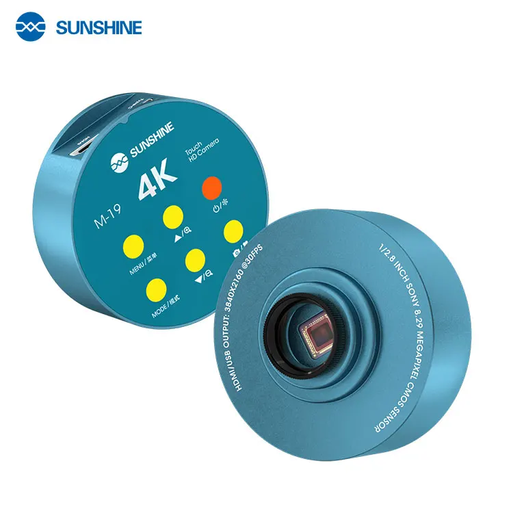 SUNSHINE M-19 Touch 4K HD Camera 8.29 Million Pixels for Mobile Phone Repair Trinocular Microscope