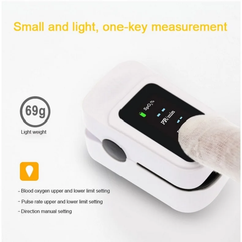 Medical Equipment Digital Fingertip Portable Pulse Oximeter Home Blood Oxygen Monitor Handheld pulseoximeter