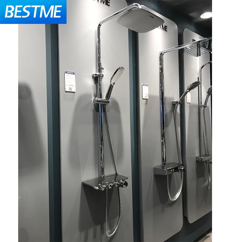 BESTME оптовая продажа современные наборы для душа Душевая система латунный Набор смесителей