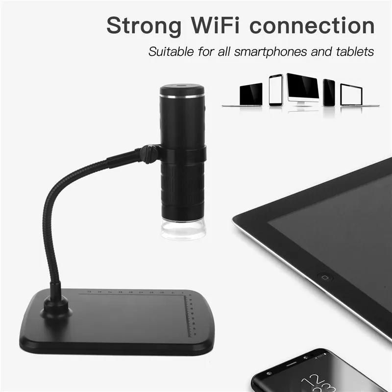  1000x увеличение 2 MP 1080P беспроводной wifi usb портативный цифровой микроскоп для мобильного