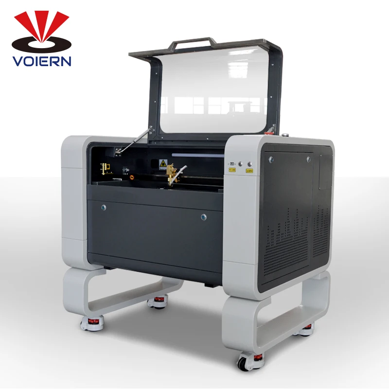 VOIERN laser engraving cutting machine for leather PU PVC engraving shoe design