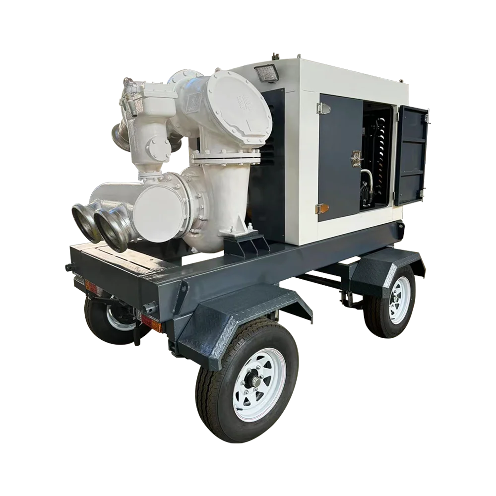 Large displacement pipeline dredging high vacuum auxiliary cast iron self-priming pump
