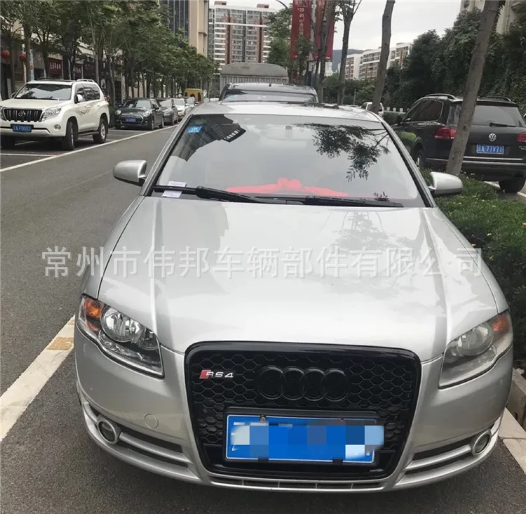 S line honeycomb radiator front grille for audi a4 b7 grille 2005-2008