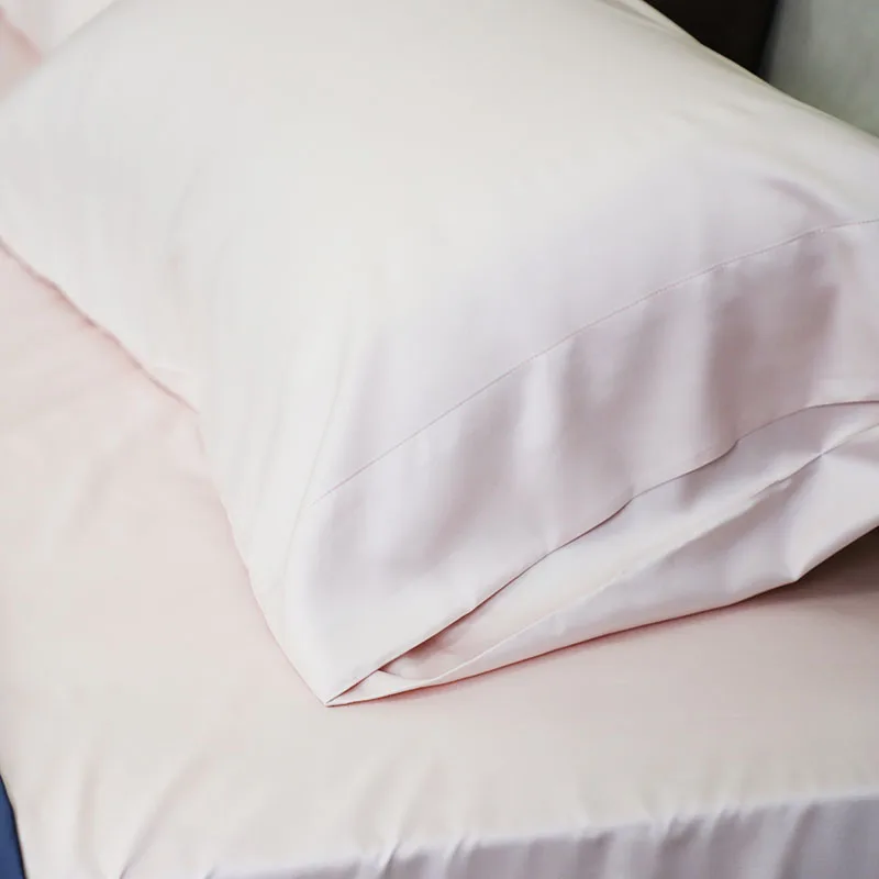 OEM/ODM customized Size and color 100% Natural Bamboo Fiber 60S 300TC pink color bed sheet set