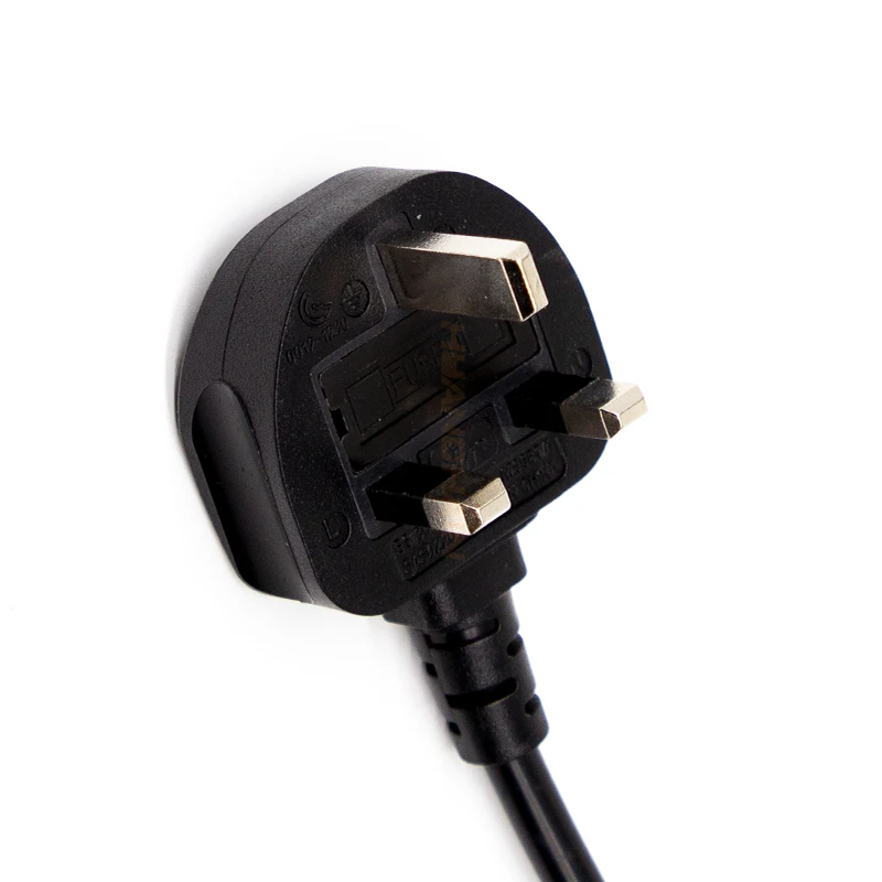 UK BS1363 to C13 Power Cord 1.8m Fused Laptop Cable for Industrial Equipment for Britain England UK Plug