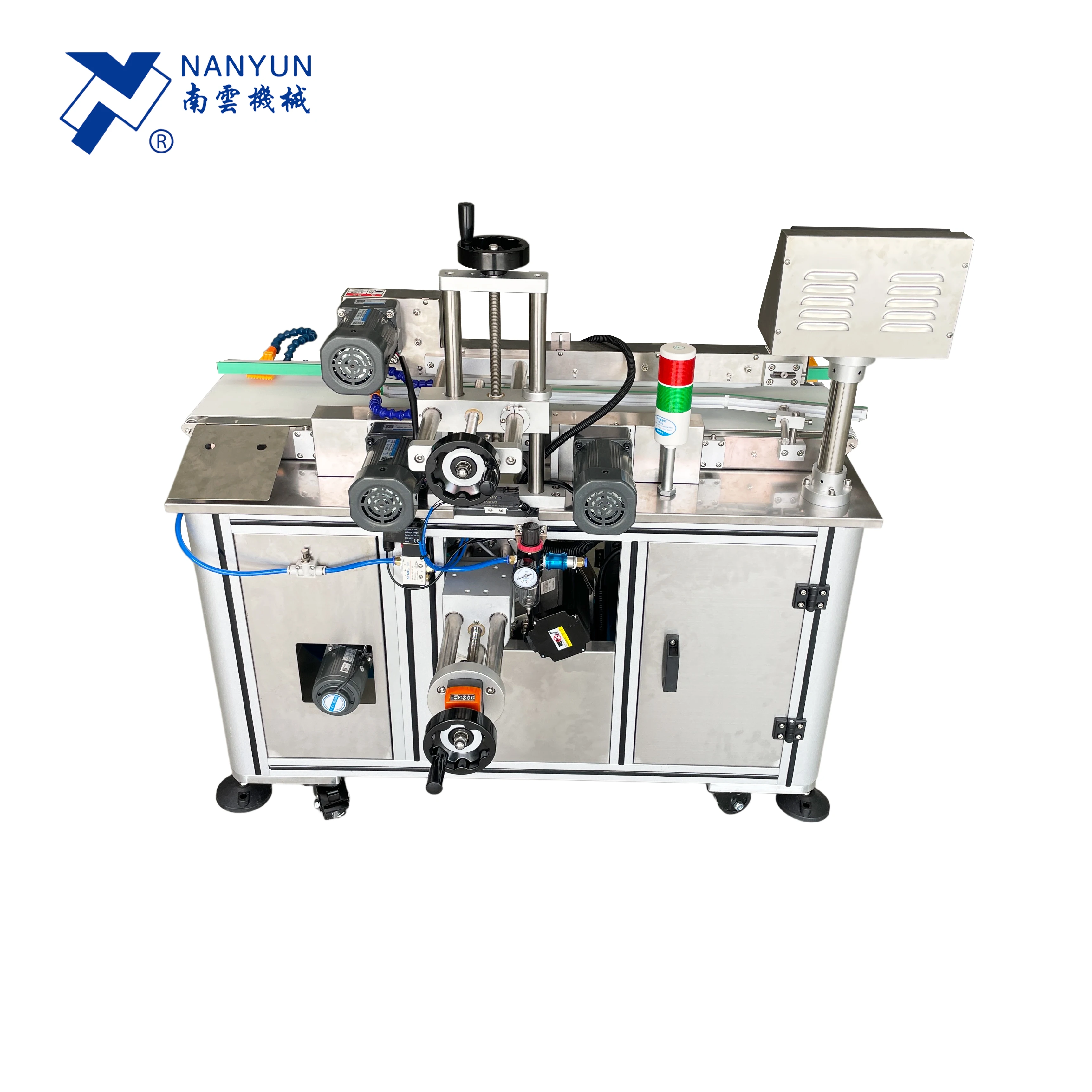 automatic sticker labeling machine for candle spices jerry square round plastic bottle jar can tin