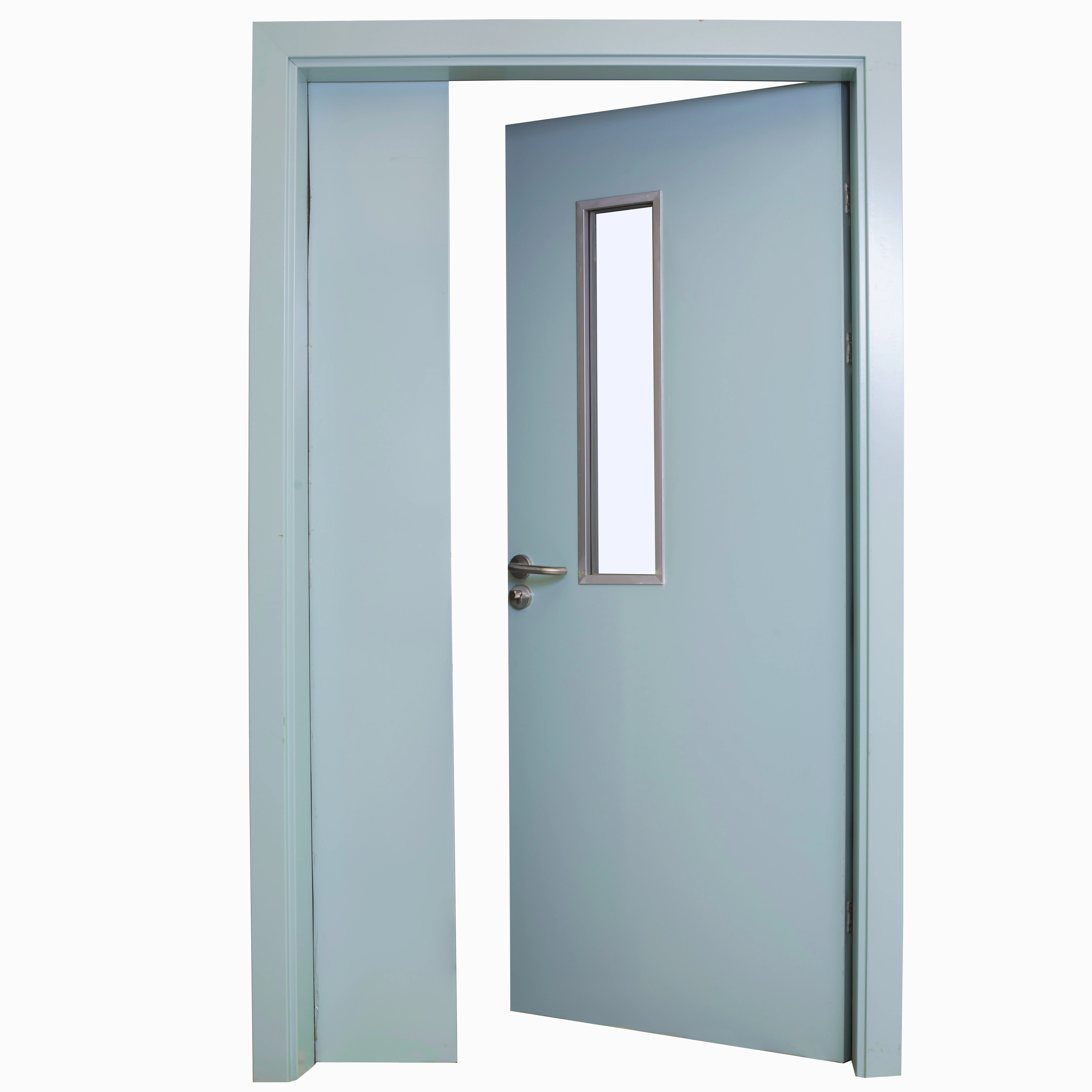 Ocean Island mom and son OEM service steel clean room door for hospital