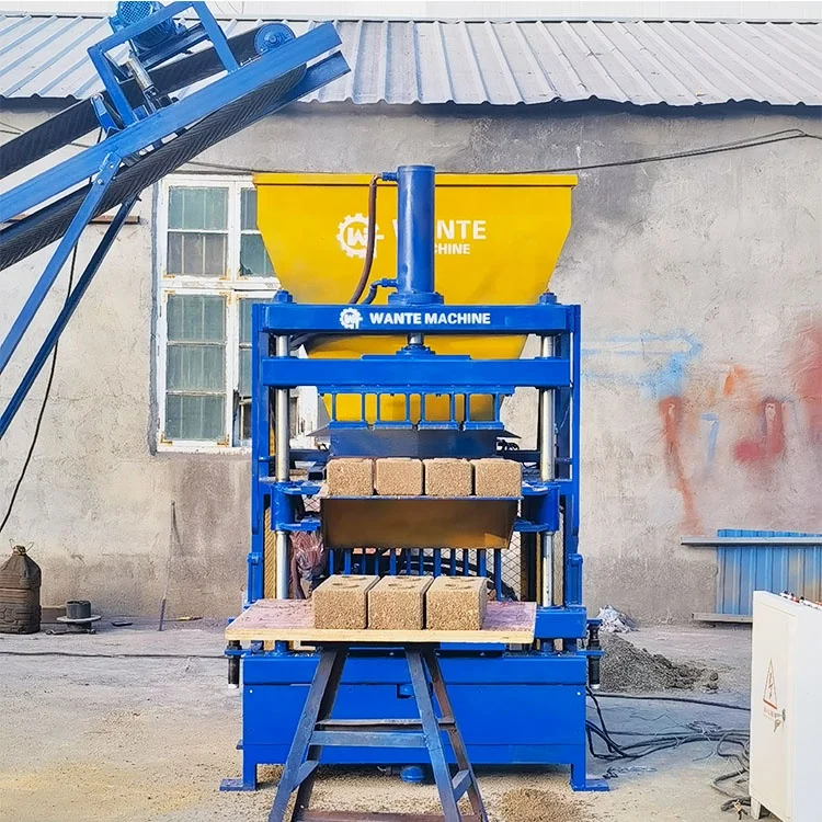 New Production Technology In China WT4-10 Fully Automatic Clay Hollow Block Making Machine Interlocking Brick Making Machine