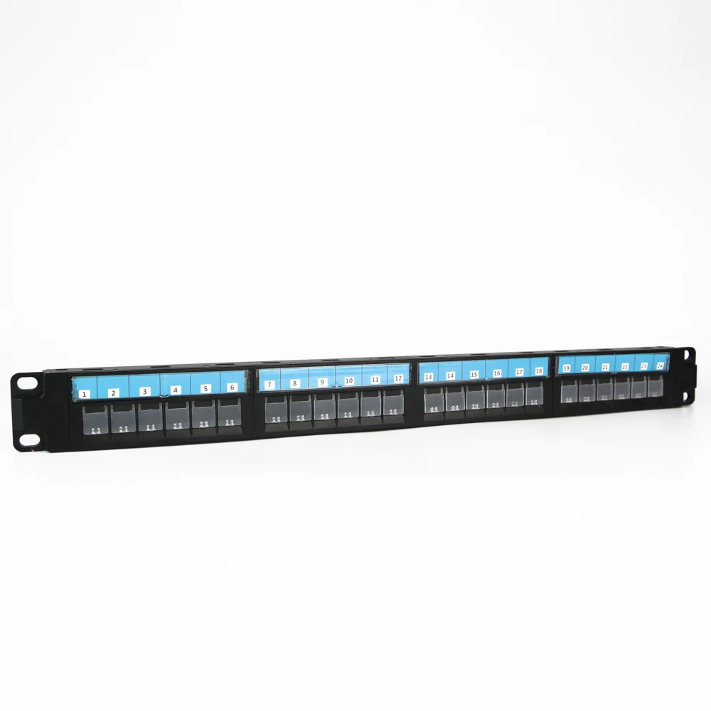  Модульные Разъемы rj45 UTP RJ45 24 порта пустая патч-панель с