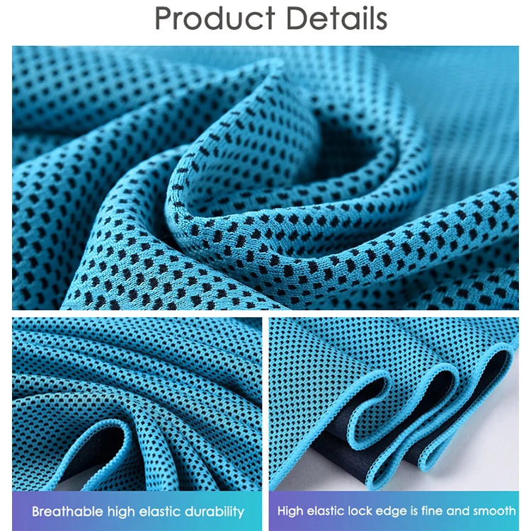 gym sweat cool towel microfiber Polyester ice sports cooling towels with custom logo