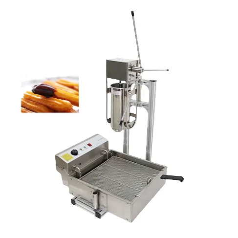 Оборудование для ресторанов 5L Churro Filler Коммерческий испанский ручной Чуррос Машина с фритюрницей