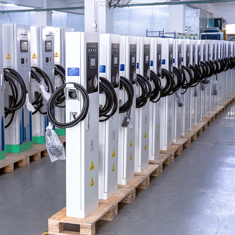 Оптовая продажа OEM ODM gbt type2 16a 32a 7kw 22kw напольная электрическая Автомобильная зарядная станция переменного тока со светодиодным сенсорным экраном