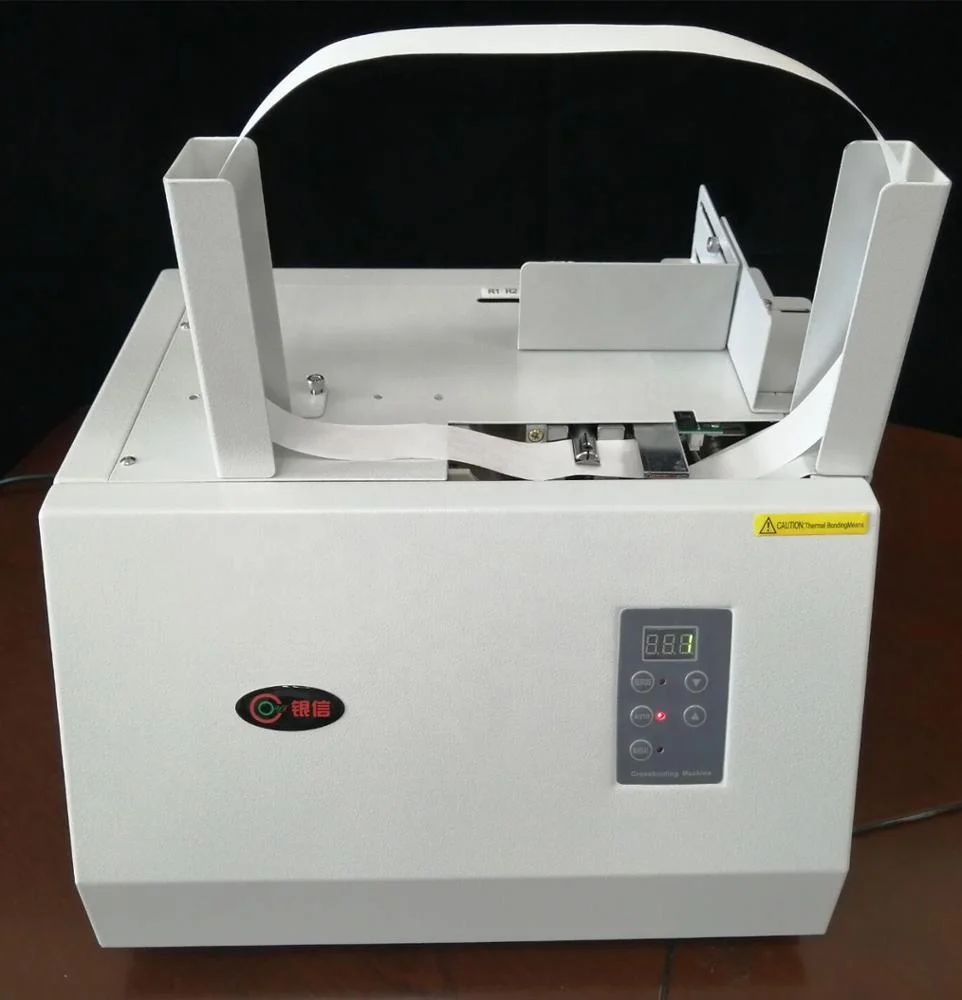 Automatic paper packaging machine banding cash money notes machine hot melt strapping tape machine