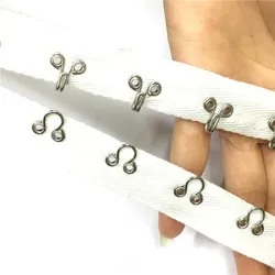 eyelet tape snap fastener tape metal popper tape for garment clothes trimmings