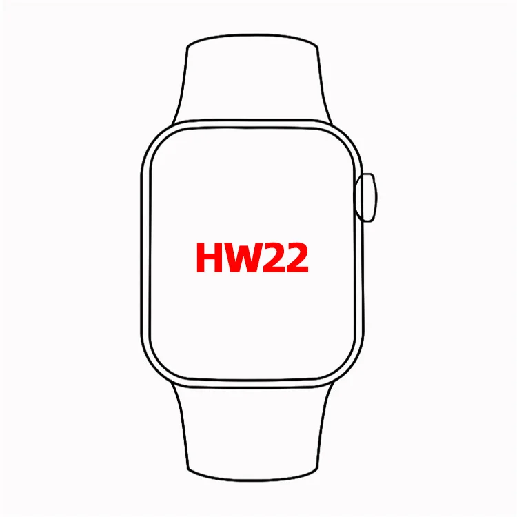 
Dropshipping 2021 Best Clone 1:1 online customized women Original display fitness sport mobile hw22 smart watch for mens 