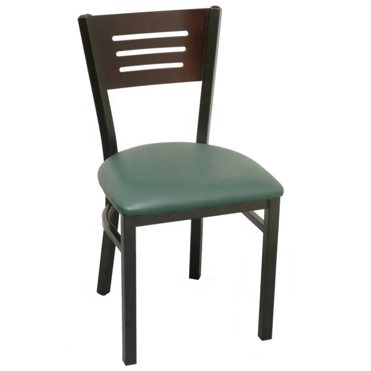 restaurant cafe shop hotel iron  dining chair with pvc seat  steel  chair