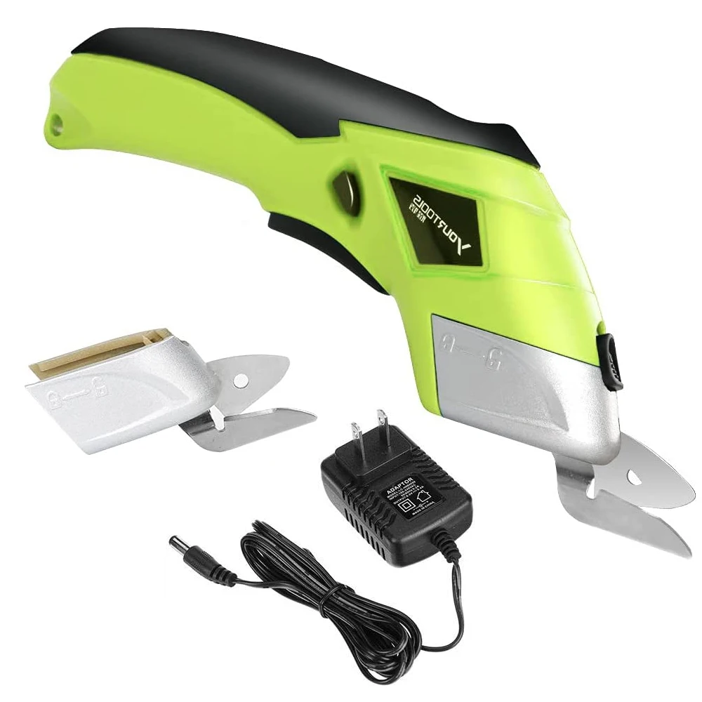 Rechargeable   Electric Scissors Wireless Battery Cutter  Cloth Carpet  PVC Leather Cutting Tools