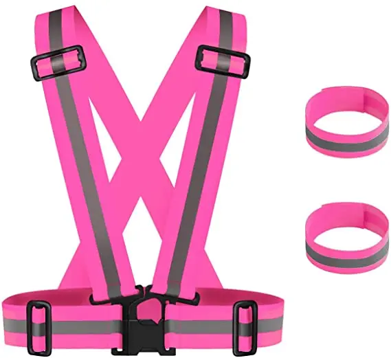 Adjustable Reflective Vest Running Reflective Gear for Men Women Kids Children Night Running,Walking,Cycling,Hiking and Riding
