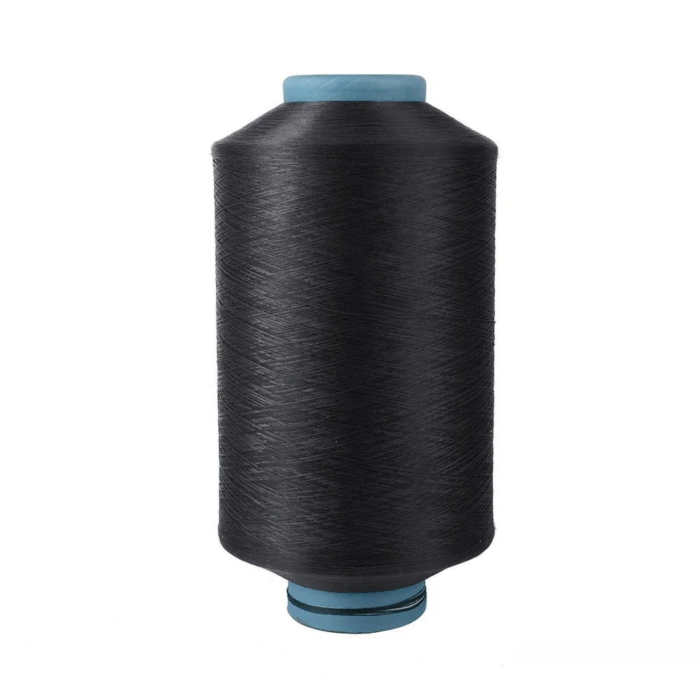 High quality eco-friendly bright polyester industrial yarn for knitted fabric