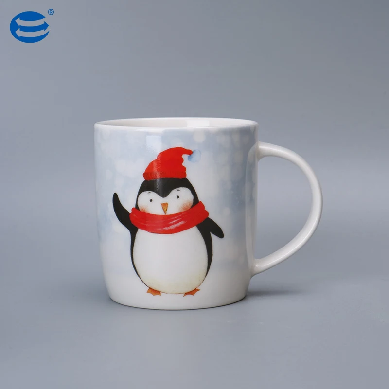 Wholesale Tea Sets Drinkware Penguin Pattern Type Ceramic Teapot for One Set Wholesale Tea Kettle Teapot and Cup in One