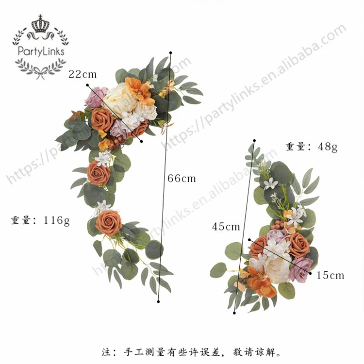 Artificial Flower Rose Peony Welcome Sign Wedding Guest Card Decoration Wedding Arch Wedding Background Wall Decoration Supplies