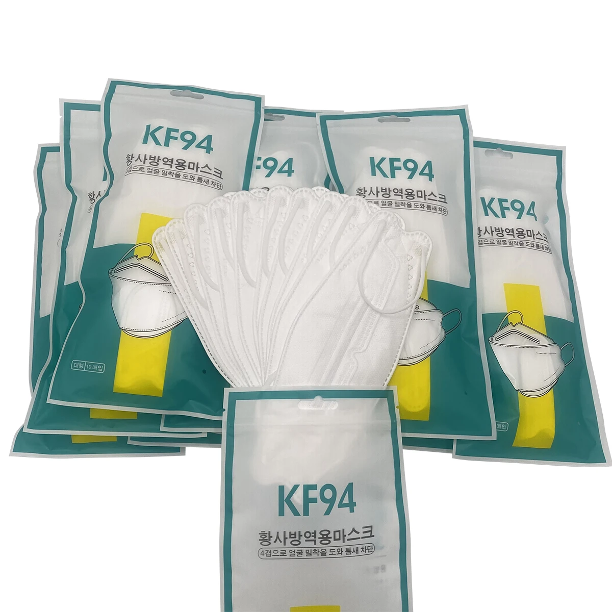 KF94 маска Корейская маска рыбьего типа четырехслойная маска KF94 форма листьев ивы