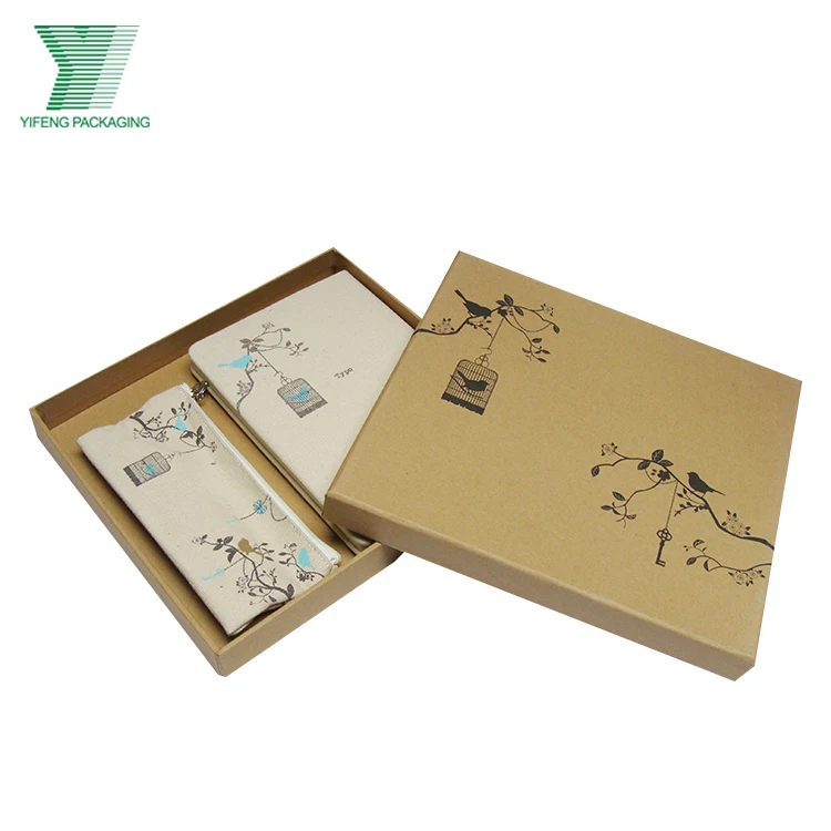 Festival Student Gift Packaging Box with one Softcover Color Printing  notebook